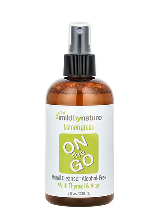 Mild by nature, очисний засіб для рук з лемонграсом, без спирту, з тимолом і алое 240 мл