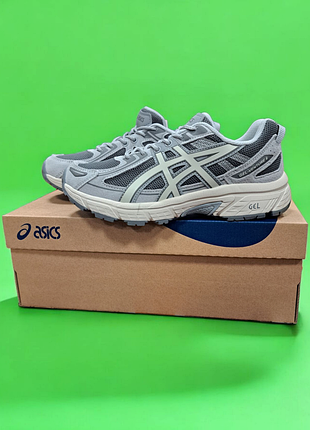 Кроссовки женские asics gel-venture 6 бежевые на сезон весна, лето.