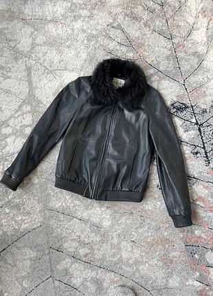 Женская весенняя куртка reiss из натуральной кожи, кожаная куртка reiss