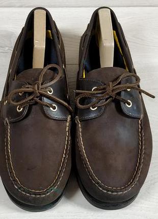 Кожаные мужские топ-сайдеры / мокасины timberland оригинал, размер 45 - 45.5