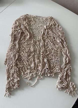 Мереживна кофтинка zara