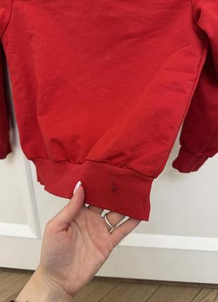 Червоний светрик з бісером 5