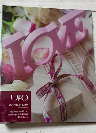 Фотоальбом ufo 10x15x200   pink love