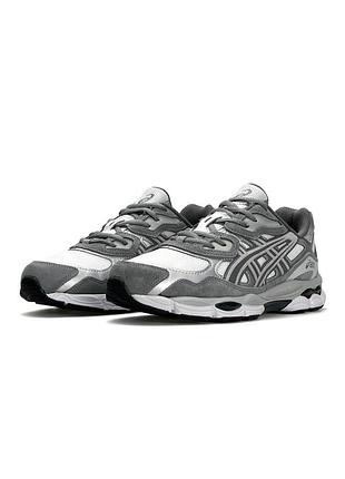 Мужские кроссовки asics gel-nyc grey silver white