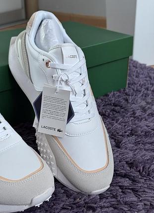 Кроссовки кожаные lacoste