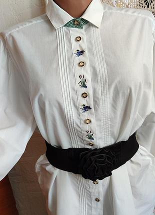 Старинная рубашка с вышивкой уточки 🦆🦆🦆.