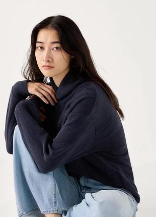Флисовый лонгслив uniqlo