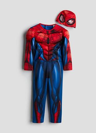 Карнавальный маскарадный костюм человек паук spiderman marvel halloween хэллоуин новогодний h&m