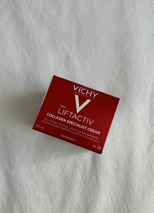 Антивіковий крем для корекції видимих ознак старіння шкіри обличчя vichy liftactiv collagen specialist