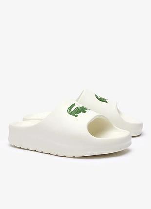 Шьопанці lacoste оригінал/ жіночі слайдери lacoste/ шльопанці жіночі lacoste serve slide 2.0