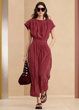 Платье женское бордовое zara new