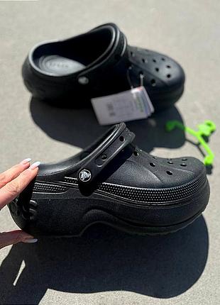 Жіночі крокси сабо crocs bella clog black жіночі крокси сабо на платформі crocs bella clog crocs