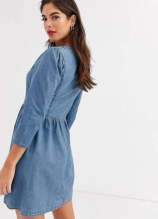 Блакитне джинсове плаття на ґудзиках від asos 3