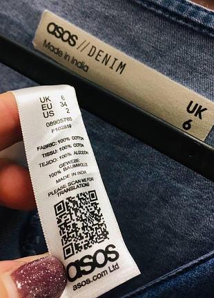 Блакитне джинсове плаття на ґудзиках від asos 4