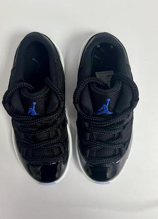 Детские кроссовки nike air jordan 11 retro "space jam” (размер 26, 15 см)6 фото