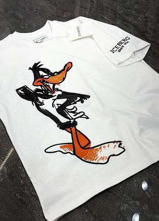 Чоловіча футболка iceberg з принтом даффі дак