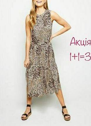 Вискозное платье new look с животным принтом