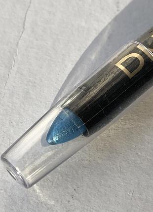 Синие тени стик карандаш механический для век глаз сияющий шиммерный блестящий dnm beauty eyeshadow stick