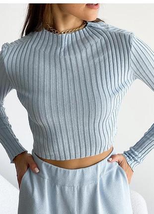 Гольф водолазка в рубчик