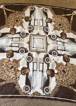 Платок шелк винтаж