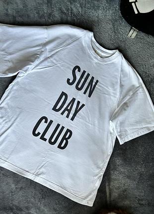 Oversized h&m футболка