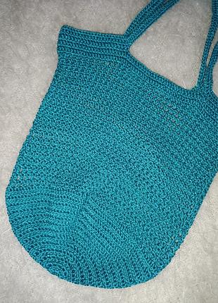 Жіноча сумка шопер авоська ручна в'язка