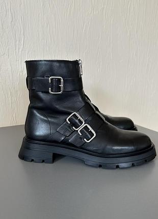 Черевики zara, жіночі черевики zara, ботинки натуральная кожа zara, ботинки zara, женская обувь, обувь zara
