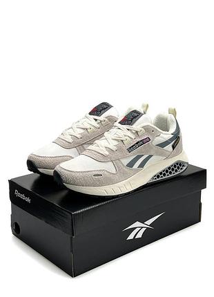 Reebok classic leather hexalite white grey beige 6