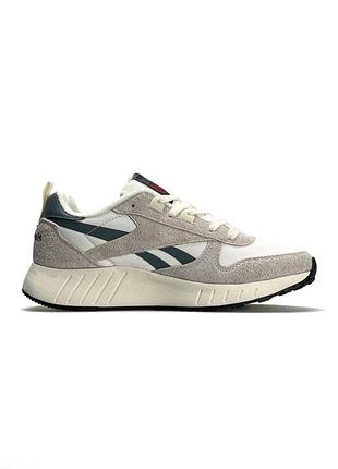 Reebok classic leather hexalite white grey beige 8