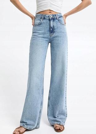 Крутые джинсы pull & bear - wide leg - р-ры европ. 34, 36