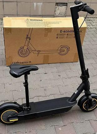 Электросамокат на 600w g30 max с передним амортизатором и сиденьем