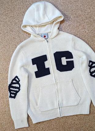 Вязаное худи billionaire boys club icecream running dog knitted hoodie (m)