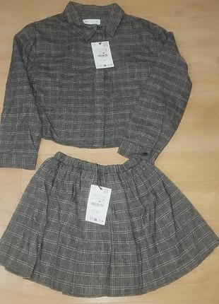 Суперовый костюм "zara" девочку в клетку р.122,228,134,140,152, новая коллекция!