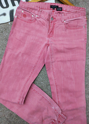 Розовые джинсы джогеры