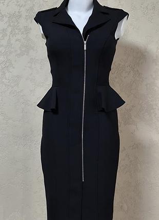 Сукня karen millen чорного кольору з блискавкою