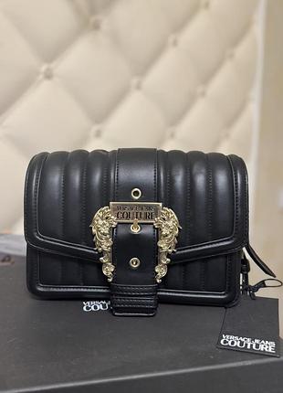 Чёрная сумка клатч versace jeans couture оригинал