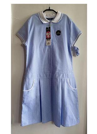 Платье и резинка в клетку для девочки в стиле preppy