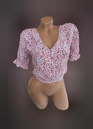 Літня молодіжна блузка з гудзиками