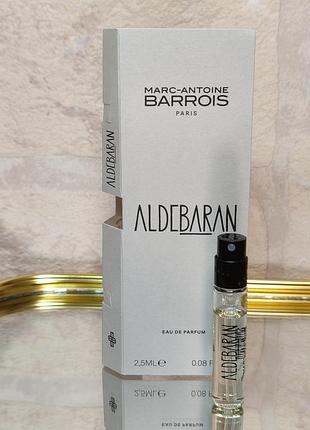 Aldebaran от marc-antoine barrois, парф. вода, оригинальный семпл на фирменной планшете 2.5 мл