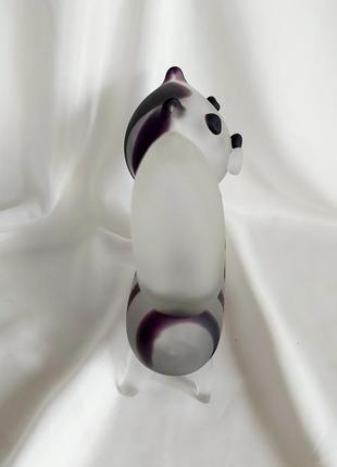 Набор статуэтка кошка кот цветное стекло6 фото