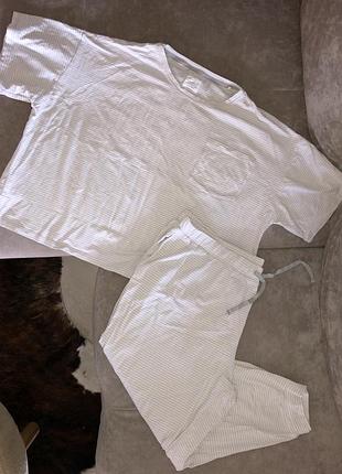 Love leggings пижама батал большой размер домашний костюм хлопковый домашний хлопковый костюм пижама батал болевой размер