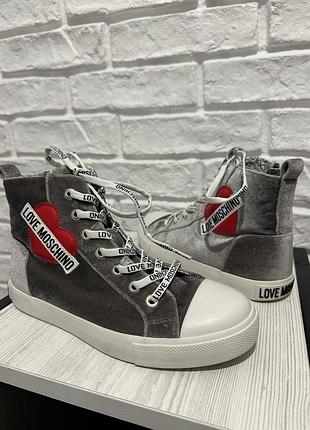 Кеды love moschino оригинал 37р, 24,5cm, кроссовки