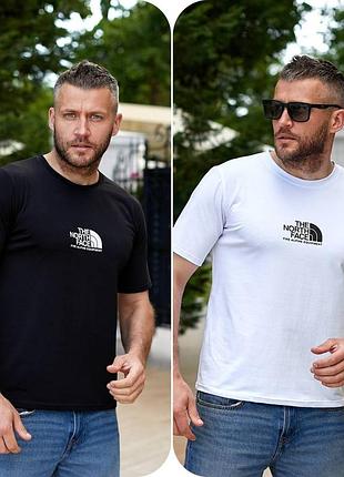 Чоловіча стильна футболка з написом (чорна та біла)