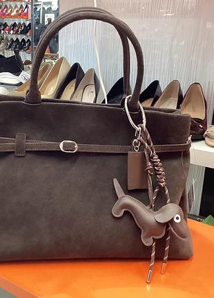 Натуральная замшевая сумка