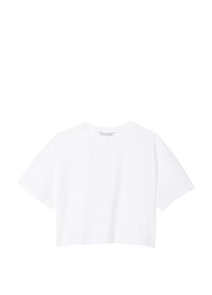 Оригінал із сша віктория сикрет біла укорочена футболка victoria secret t shirt