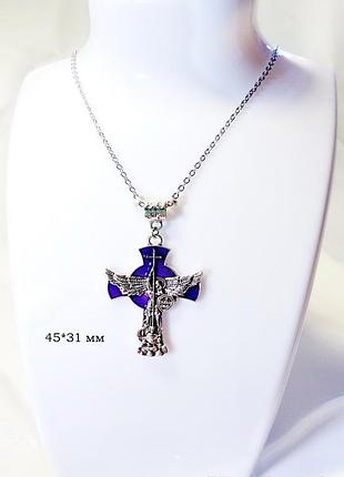 Винтажная подвеска-амулет с образом святого архангела михаила.