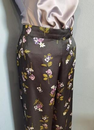 Женские атласные домашние брюки размера s