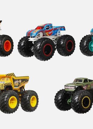 Hot wheels monster trucks crash crew 5 шт