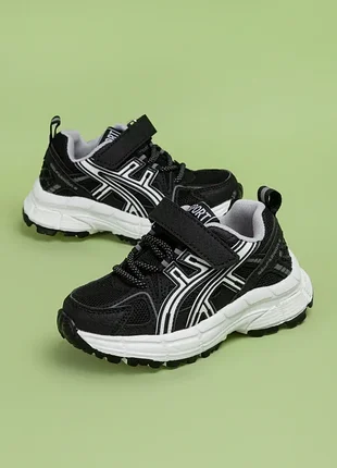 Кроссовки для мальчиков y7080-1 черные на липучках