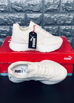 Женские кроссовки puma бежевые кроссовки puma женские кроссовки спортивные пума2 фото